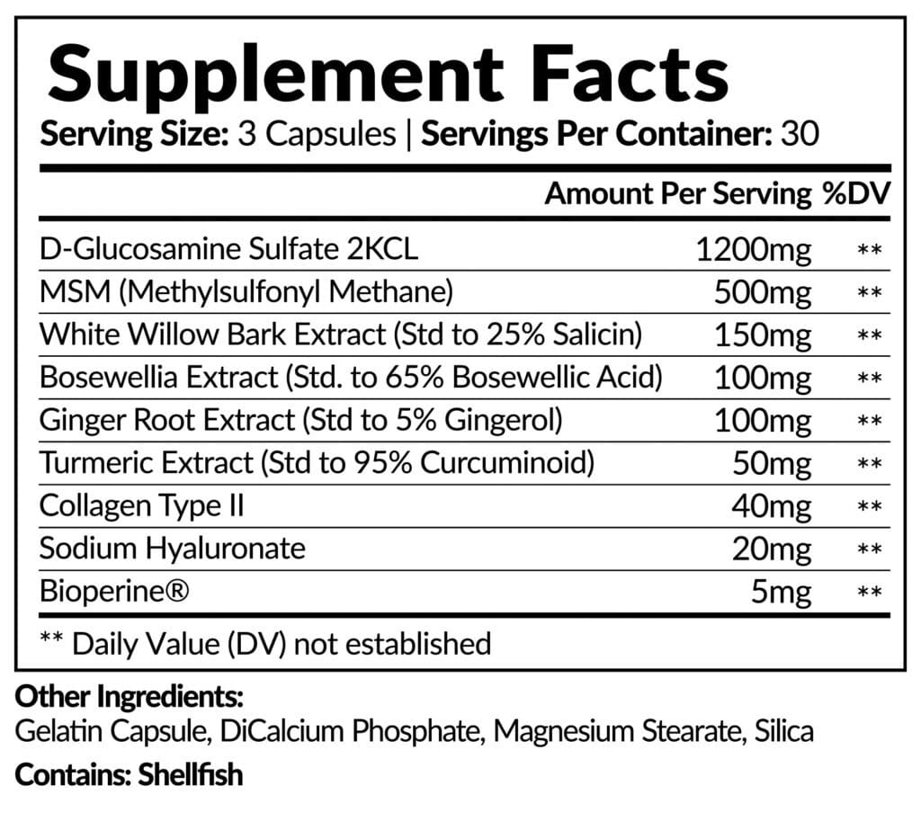 VivaFlex Superior Joint Pain Relief Supplement- 90 Capsules - TerraForm ...