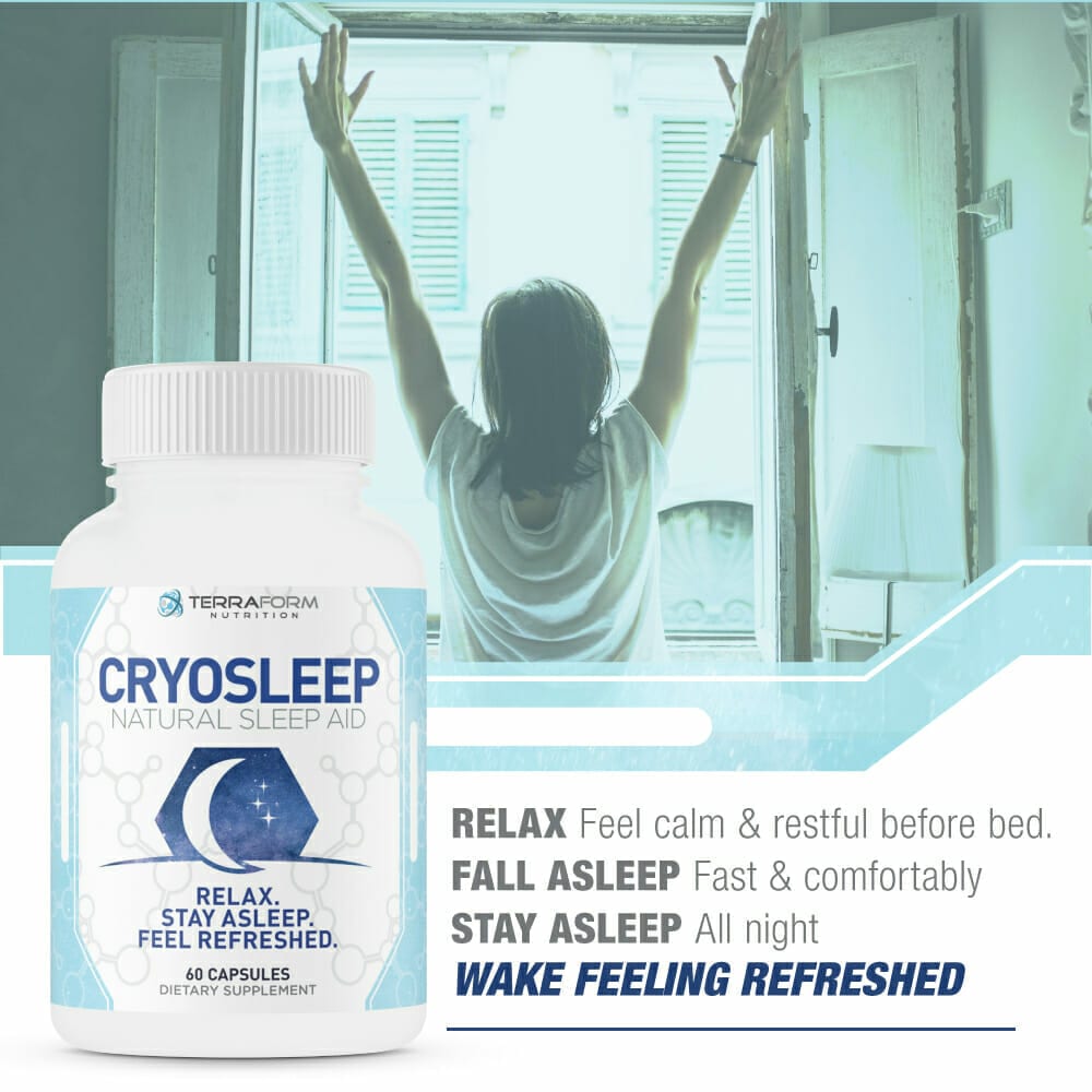 Cryosleep Natural Sleep Aid 60 Capsules TerraForm