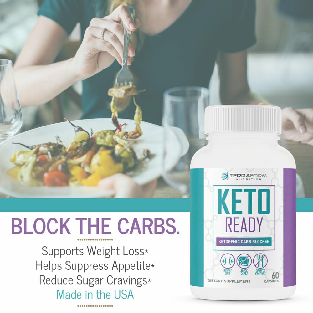 Keto Ready Max Strength Keto Carb Blocker 1200mg 60 Capsules