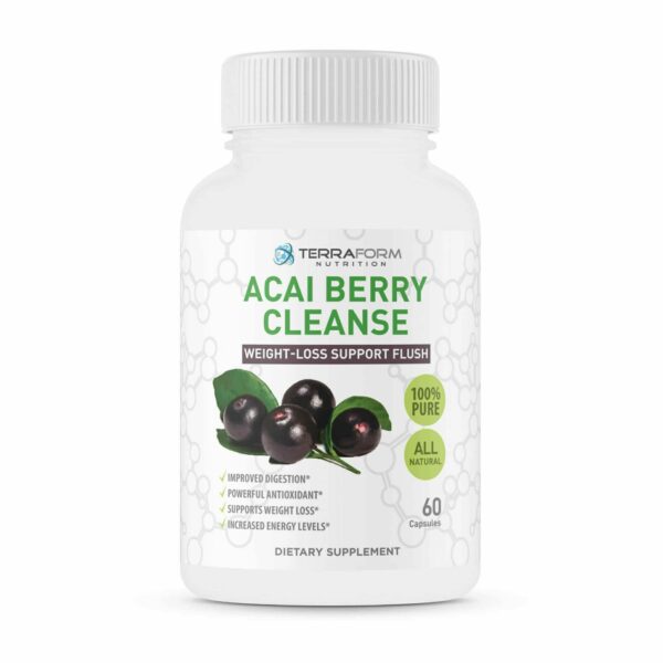 Natural Acai Berry Cleanse 60 Capsules TerraForm Nutrition