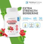 Berberine HCL 1200mg Daily - High Potency Pure Berberine Supplement 600mg per Capsule - 60 Capsules - Image 2