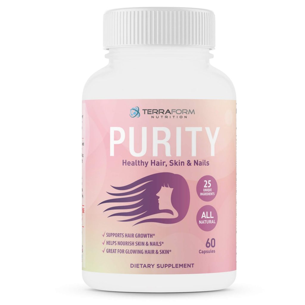Purity Hair Skin & Nail Vitamins 60 Capsules TerraForm Nutrition