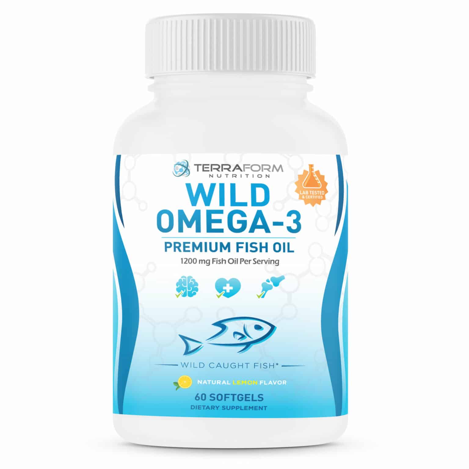 Triple Strength Fish Oil Omega 3 2400mg Per Serving 30 Servings