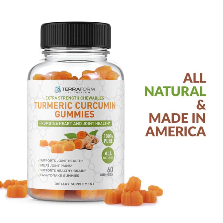 Turmeric Curcumin 1300mg With BioPerine 60 Capsules TerraForm Nutrition
