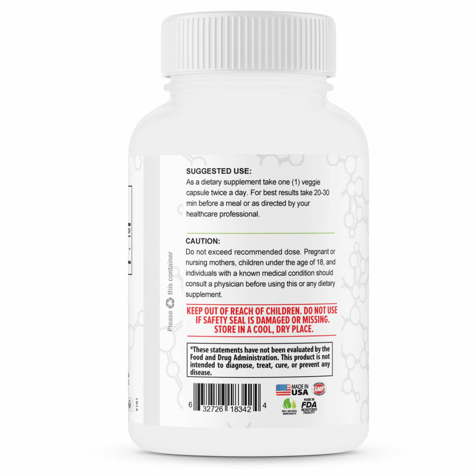 Activated Charcoal Advanced Detox 60 Capsules TerraForm Nutrition