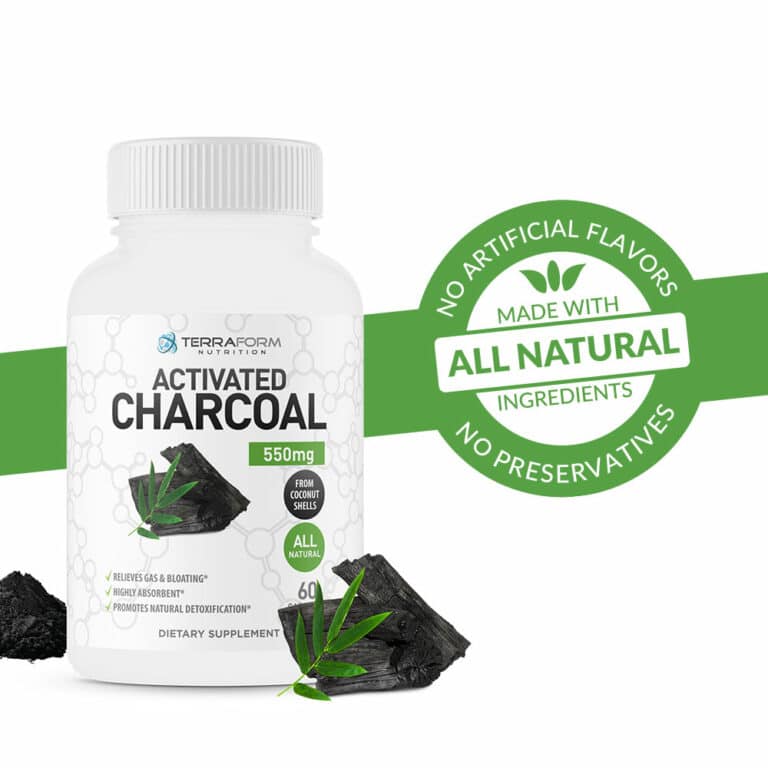 Activated Charcoal Advanced Detox 60 Capsules TerraForm Nutrition