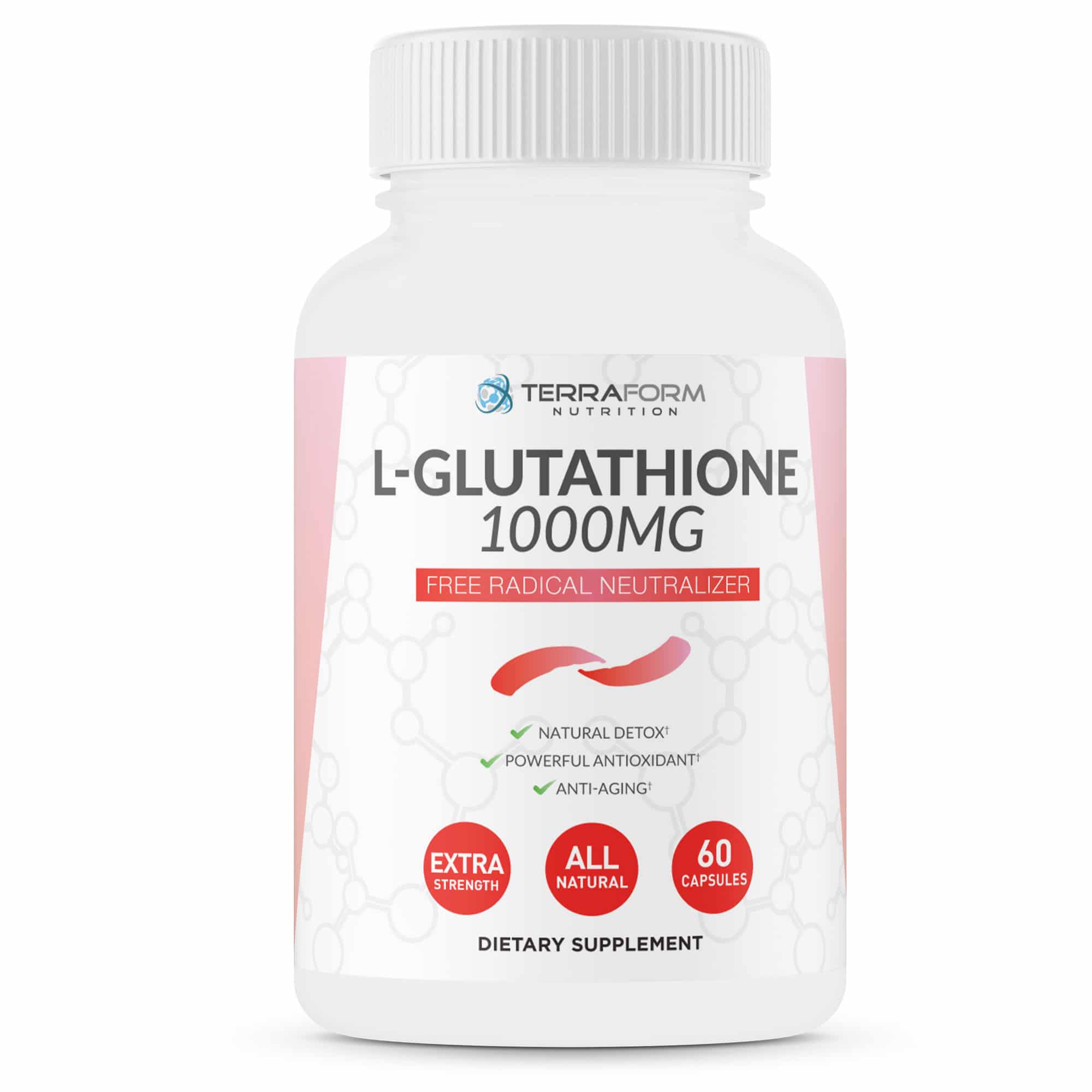 Terraform Nutrition LGlutathione 1000mg Supplement Free Radical