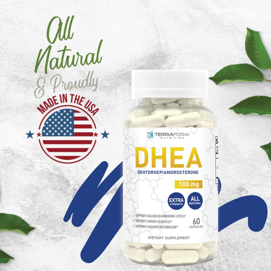 DHEA Supplement 100mg (Dehydroepiandrosterone) Promotes Hormone